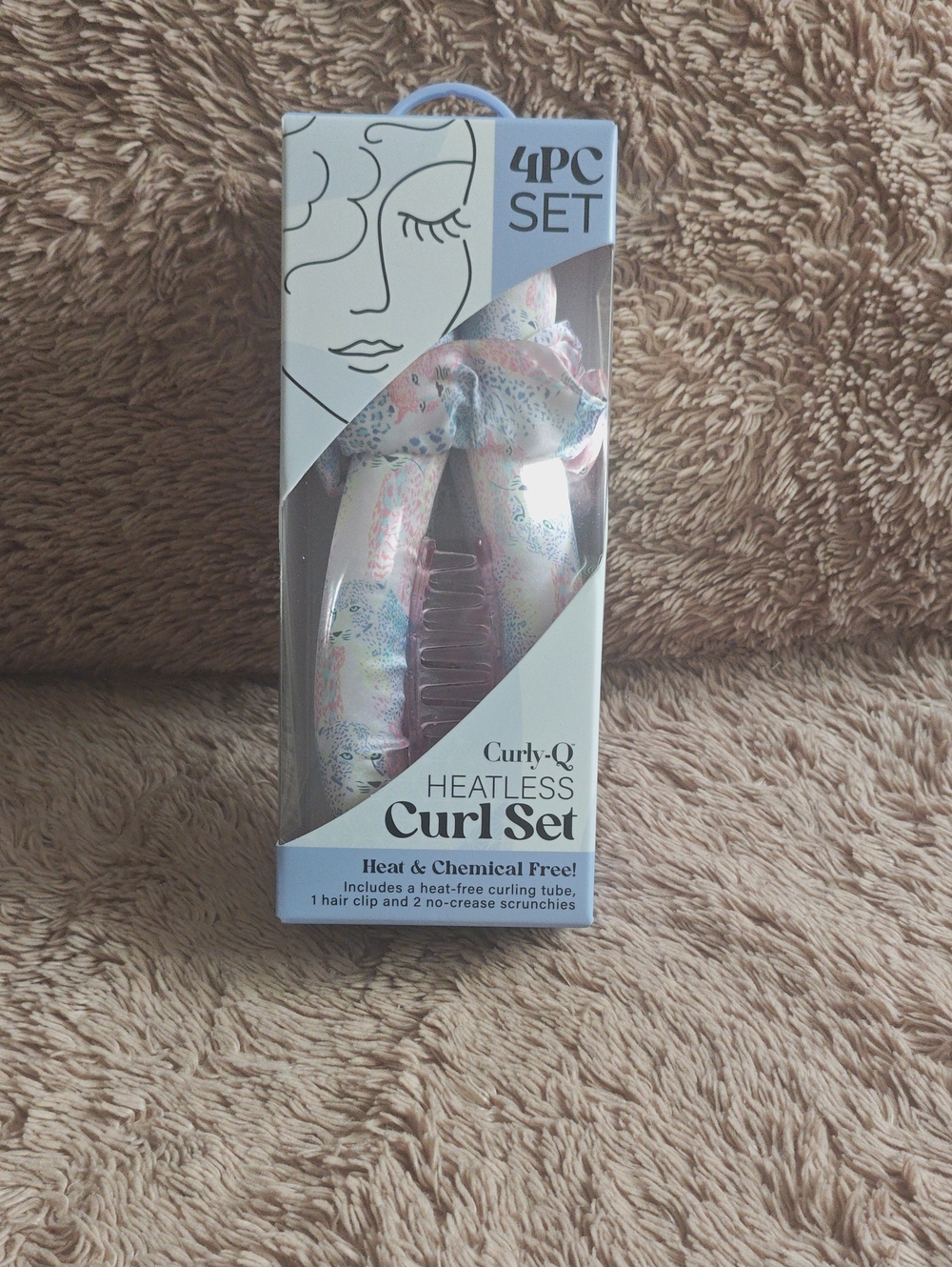 Curly-Q Heatless Curl Set - Pastel Floral